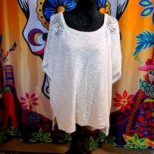 Maurices Crochet Sleeve Sweater